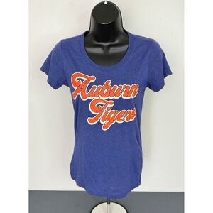 Image One Women's Auburn Tigers Short Sleeve T-Shirt Blue Size Small